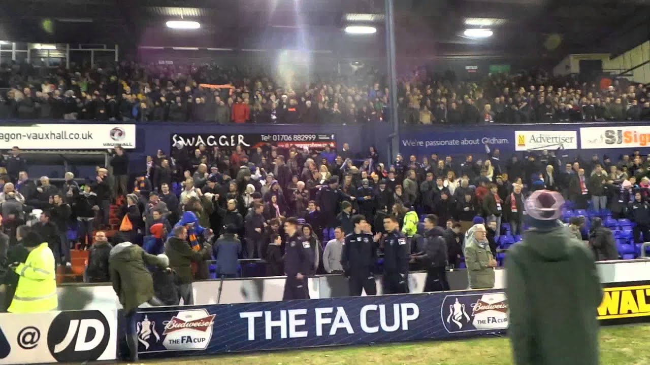 Latics Final Whistle Pitch Invasion vs Liverpool January 2013
