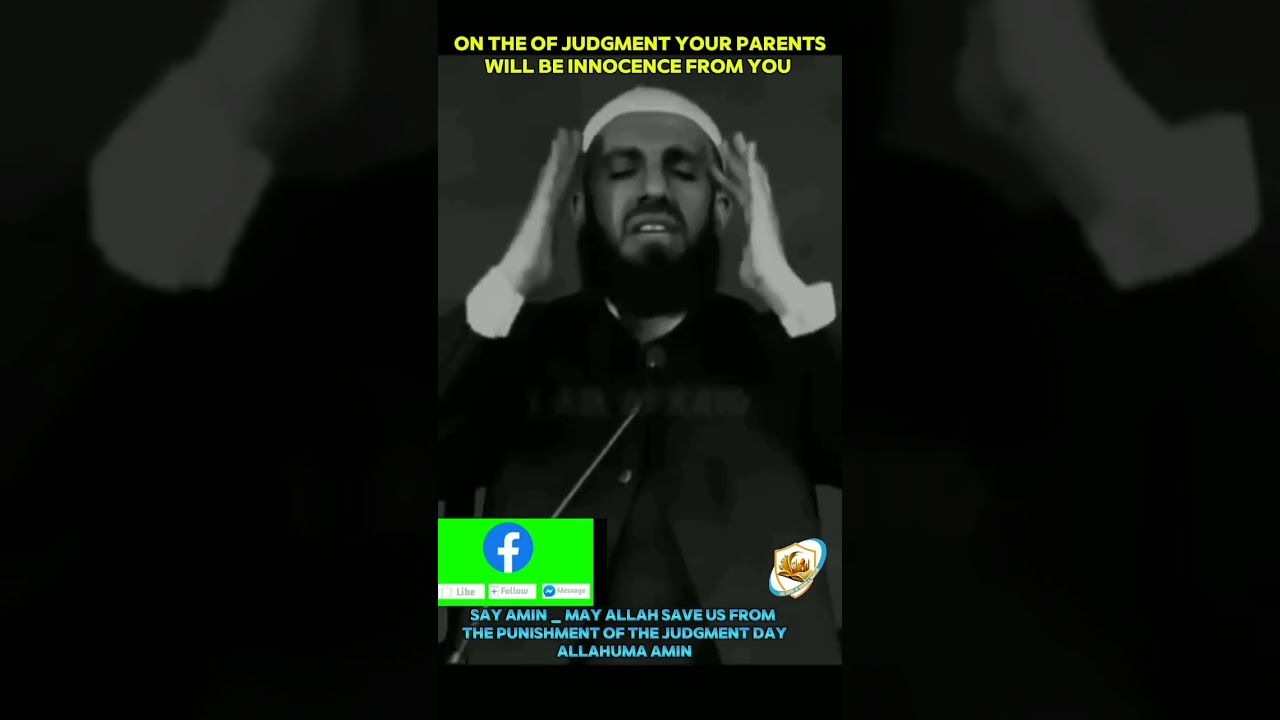 A Shocking Reality Every Muslim Must Know| WHY PARENTS WILL BE INNOCENCE FROM THEIR CHILDREN 