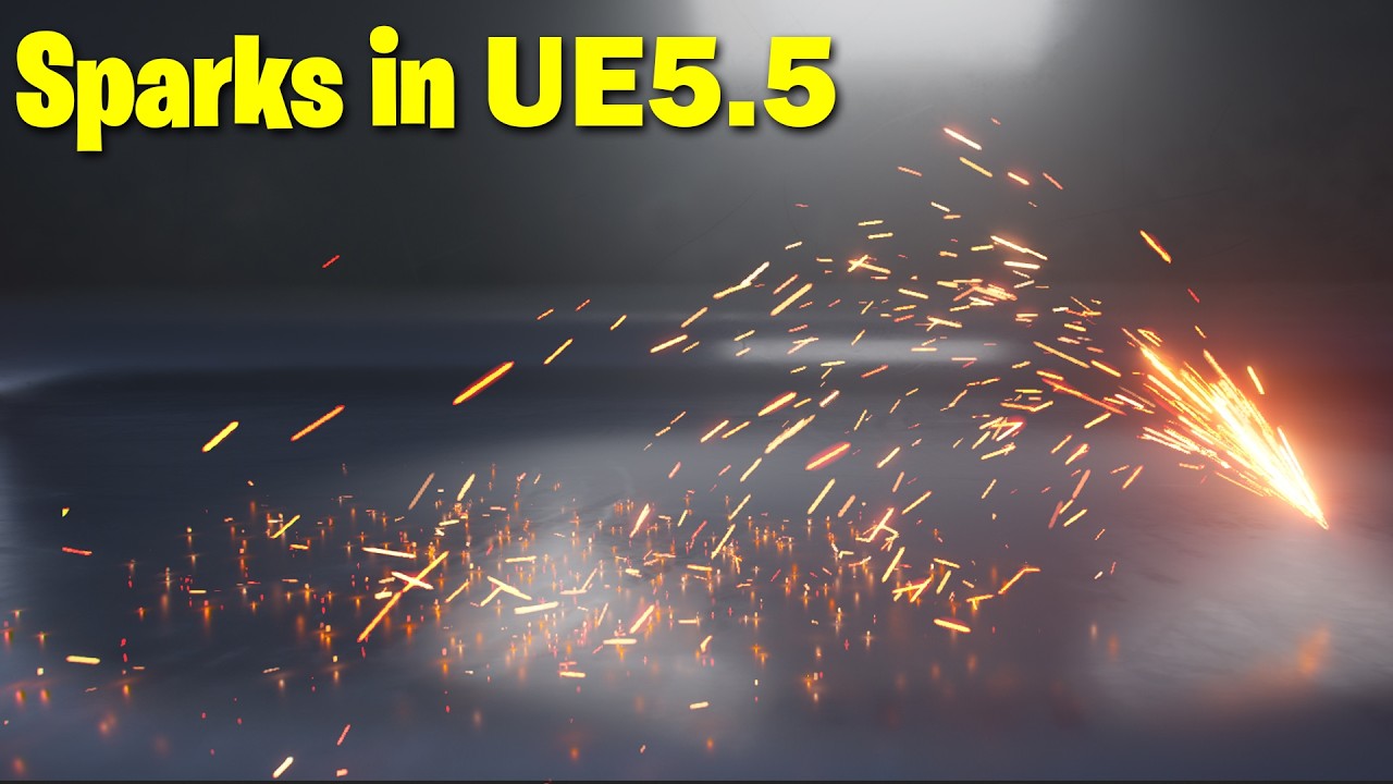 Unreal Engine 5.5 - Easy Spark Particle Effect: Quick Niagara Tutorial ✨⚡