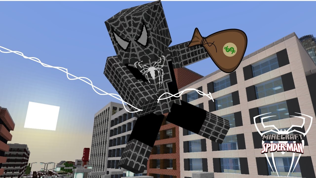 Minecraft homem-aranha ep 22 assaltei um banco 