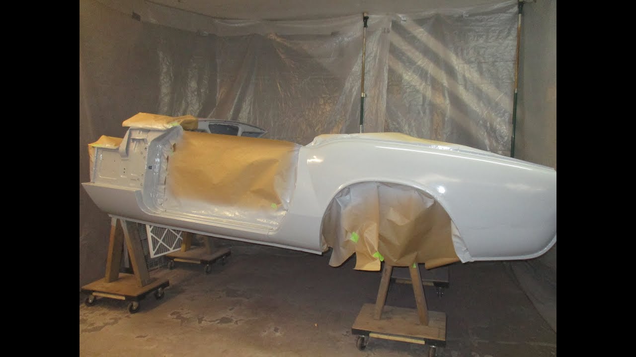 Spraying Epoxy Primer - Driver's Side Body - Roundtail Restoration