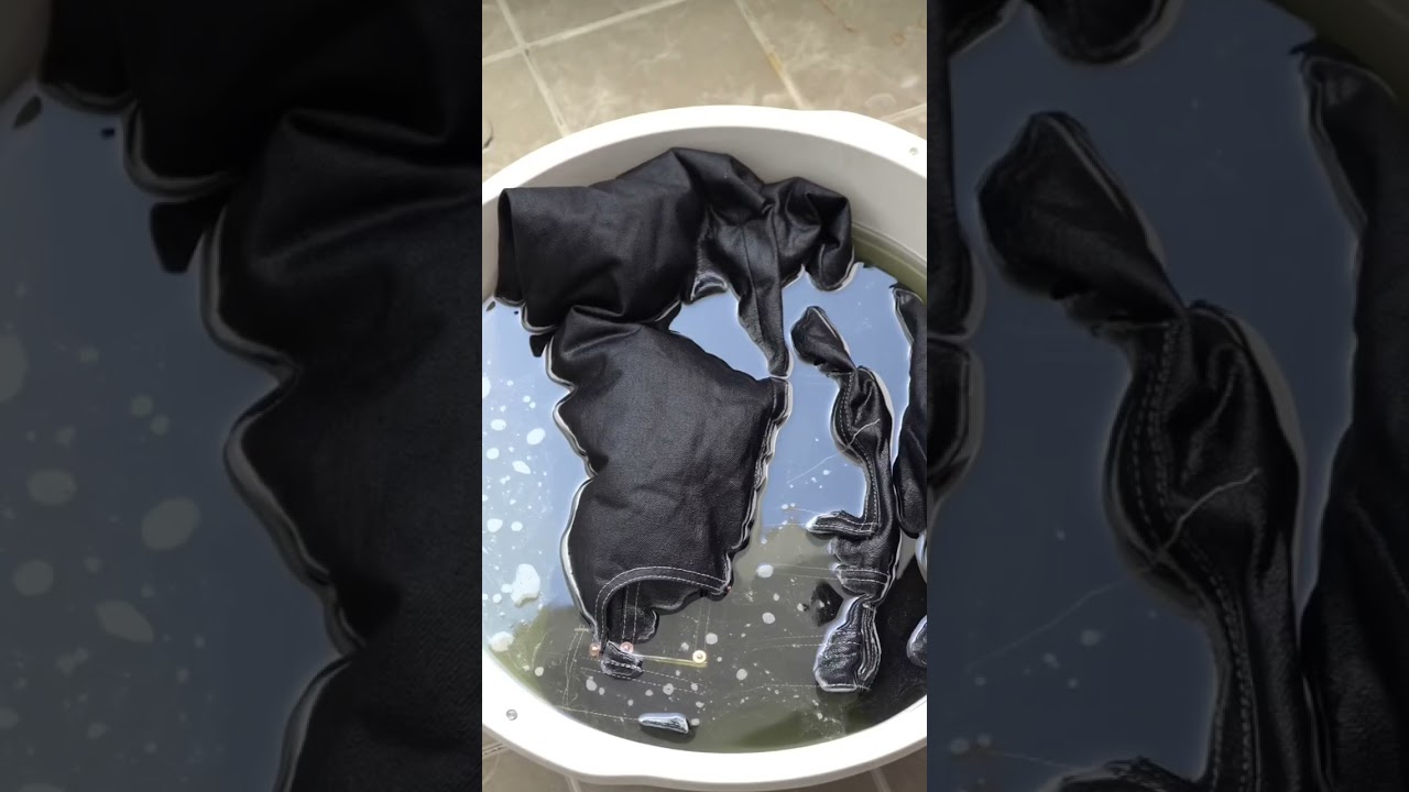 Soaking Raw Selvedge Denim to Soften It Naturally