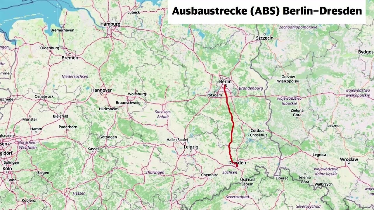 Deutschland Lachnummer - Dresdner Bahn - Ausbaustrecke Berlin-Dresden