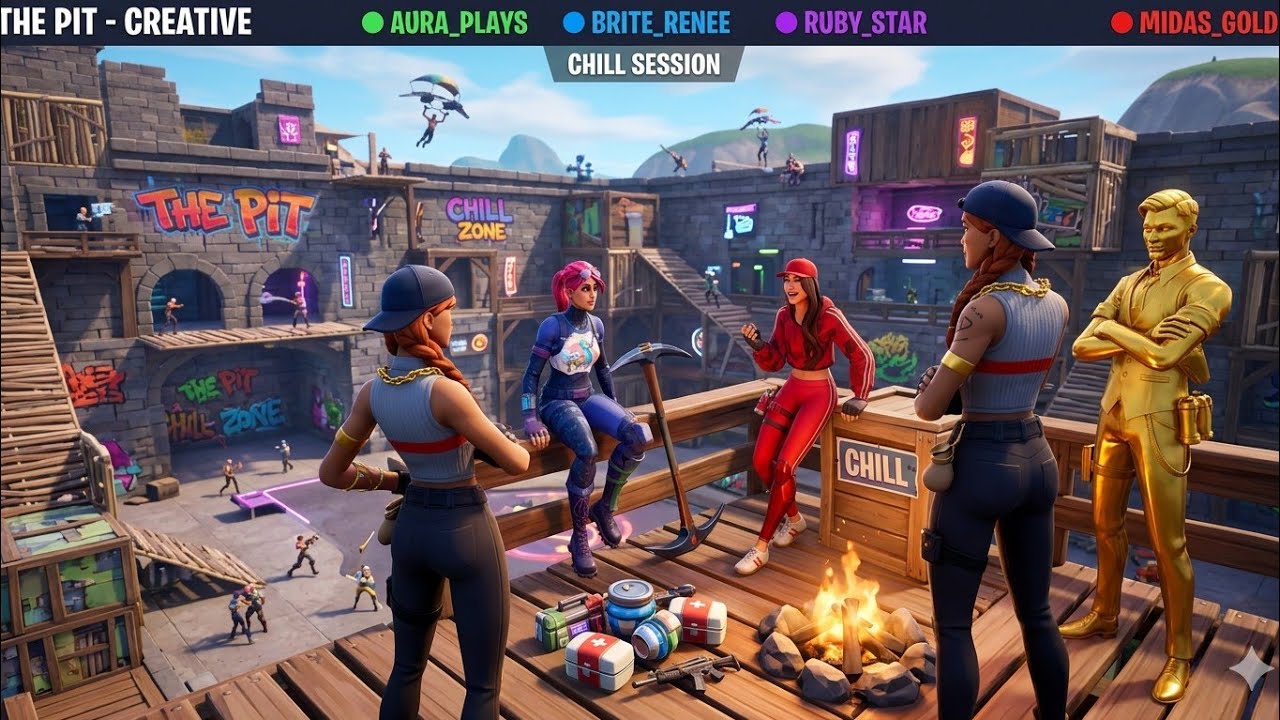 Fortnite gioco a the pit nel chill #fortnite #Franc8o #epicgames