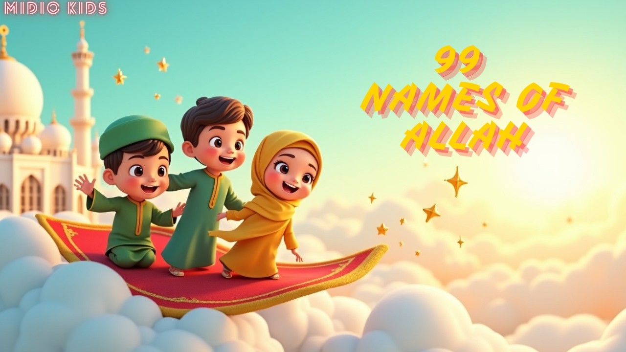 99 Names of Allah – Asmaul Husna Song for Kids | 3-Minute Calm Nasheed (أسماء الله الحسنى)