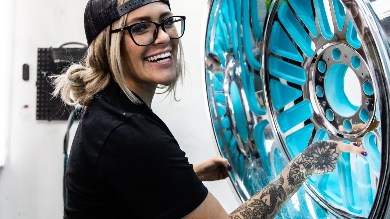 Powdercoating my 26X14 wheels for my Hummer H2 - Lacey Blair X Amani