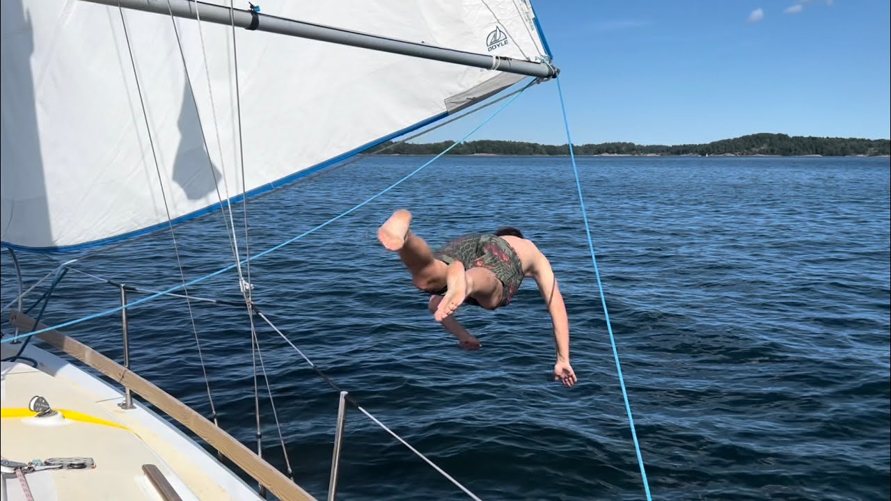 Stockholm to Finland. Man overboard. Don’t hurt the rocks!