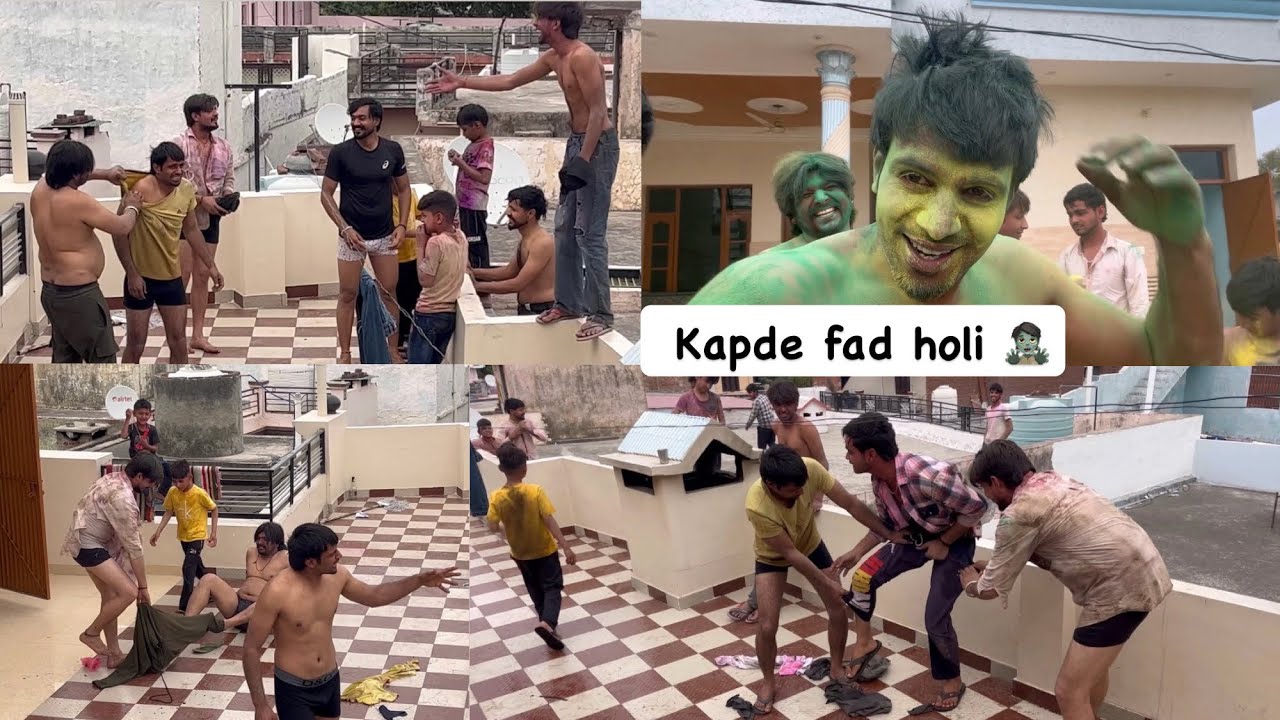 Dangerous Holi 🤷#holi  #indiansnacks sukhomajri #funny #vlog ￼