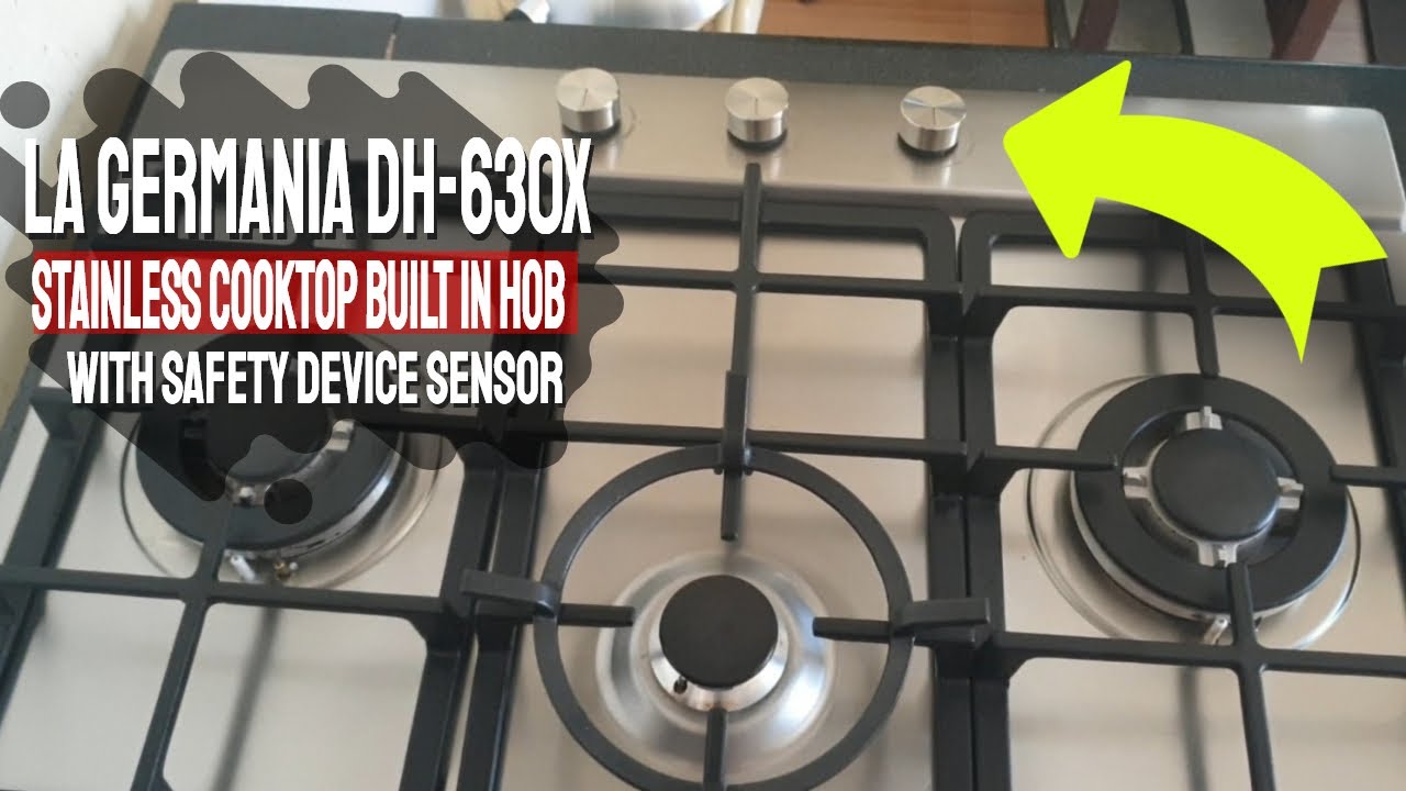 La Germania DH-630X Stainless Cooktop Built In Hob | With Safety Device Sensor