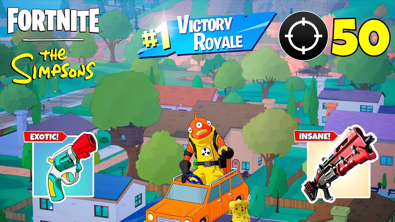 50 Elimination Duo/Trio/Squad Victory Royale | Fortnite X Simpsons Battle Royale High Kill Gameplay 