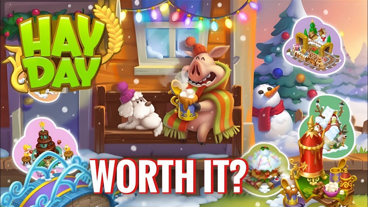Обновление Hay Day: Зимние наборы наклеек (декабрь 2025 г.)