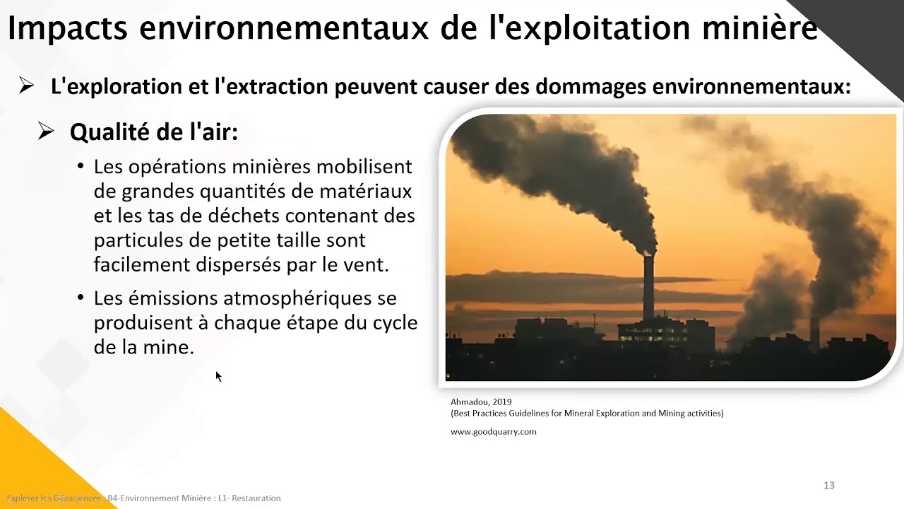 Géologie & secteur minier webinaire (10/12) - Restauration