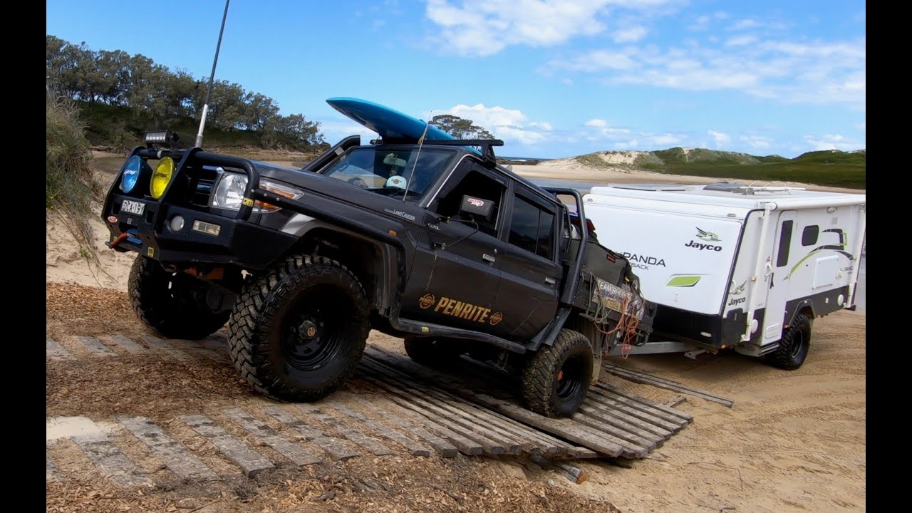 Модифицированный внедорожник Toyota Land Cruiser 79 серии для пляжного кемпинга, часть 1, Jayco E...