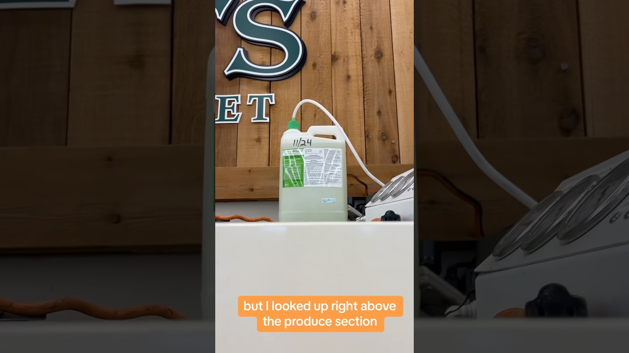 Why is a chemical disinfectant being sprayed on &ldquo;organic&rdquo; produce?