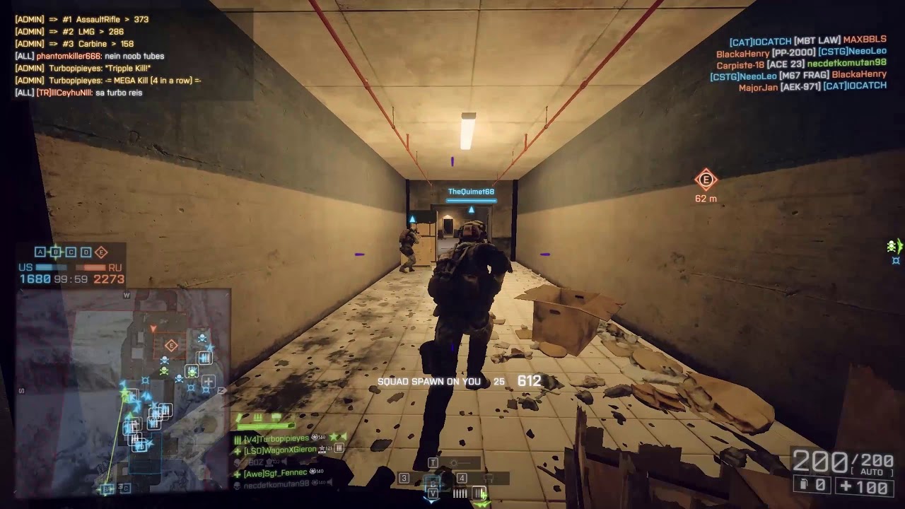 Rambo Mode ON #25 (200-70) #MG4 (ft.v4,fennec) - Battlefield 4
