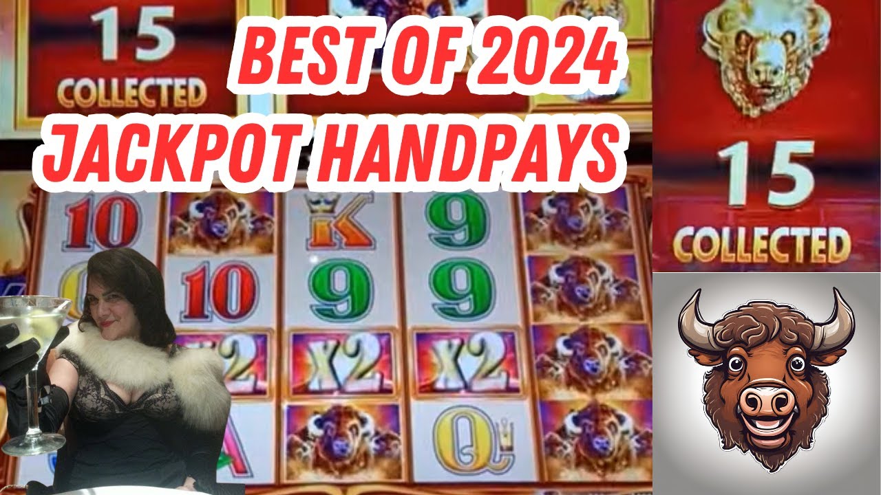 Buffalo Jackpot Handpays — мои лучшие результаты за 2024 год — 15 золотых голов