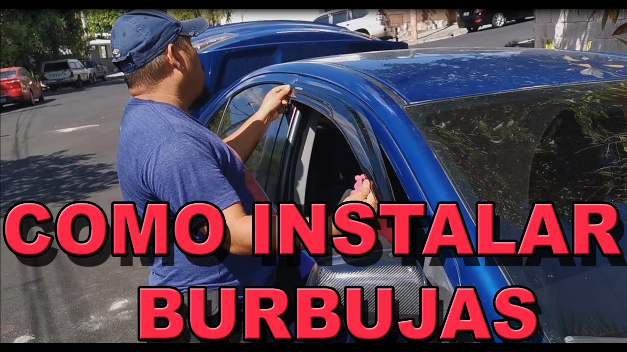 como instalar burbujas en un carro