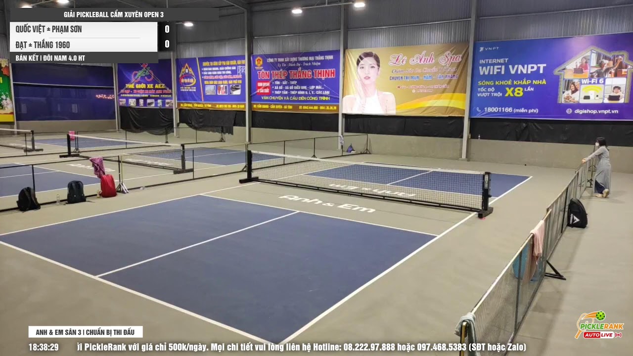 🔴 Anh & Em Sân 3 | Giải Pickleball Cẩm Xuyên Open 3