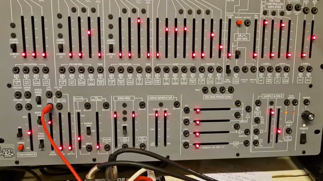 MEASURING THE B-2600 AR/ADSR SPEED with an oscilloscope.