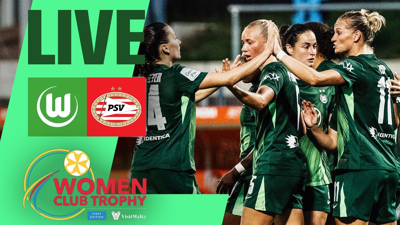 RE-LIVE | VfL Wolfsburg - PSV Eindhoven | VisitMalta Women Club Trophy 🏆 | Matchday 1