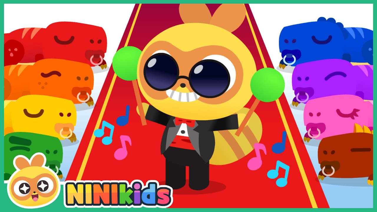Let's Play Music with Tyrannosaurus! | Three Bears | Little Star | nursery rhymes | NINIkids