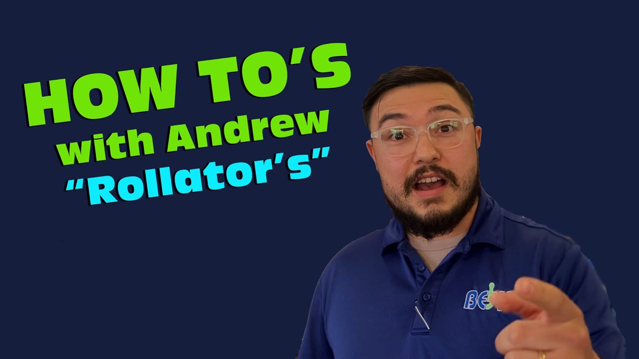 BEK Home Medical Equipment: How To with Andrew -Rollator's. Dallas, TX / El Paso, TX