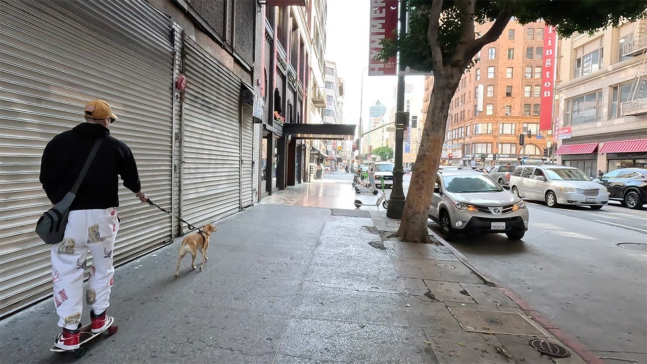 Downtown Los Angeles Tuesday Tour 4K 60fps