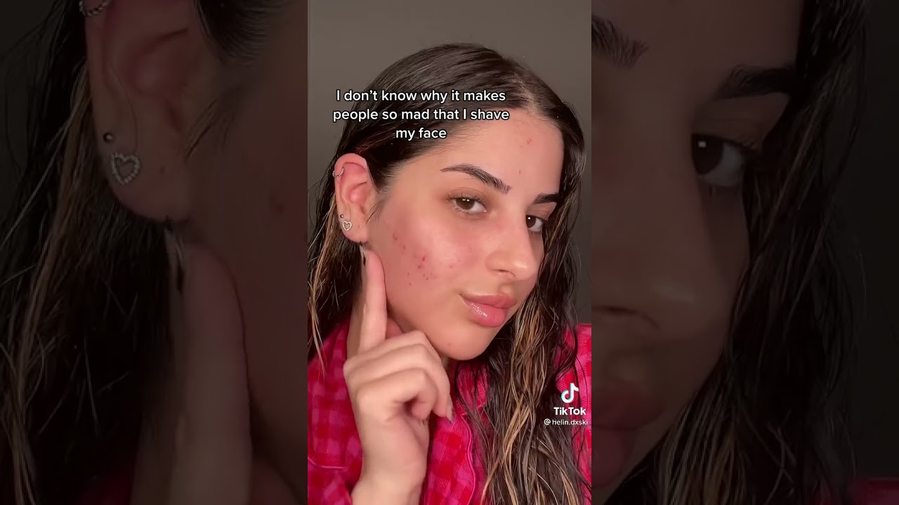 shaving peach fuzz on the face