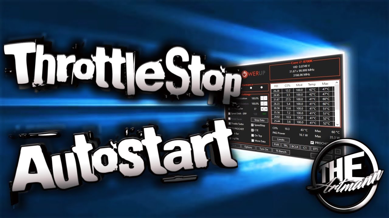 How to Autostart ThrottleStop with Windows 10 or Windows 11