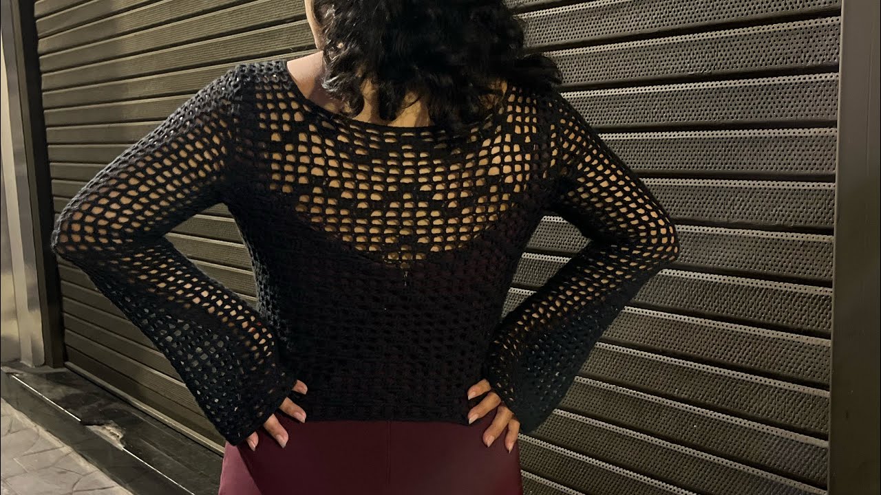 Técnica FILET - CROCHET - Top / Blusa Venus | Lesly Vallejos 💕✨