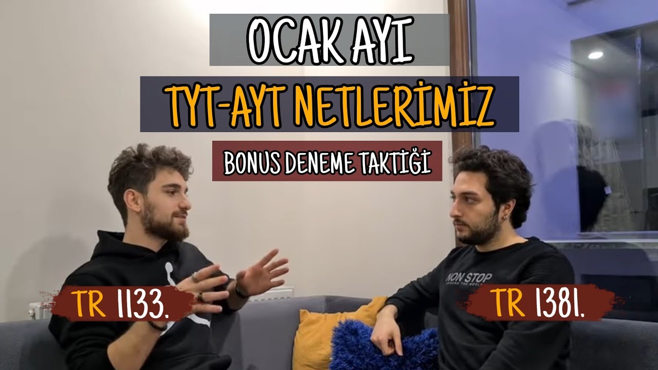 Ocak ayı TYT-AYT netlerimiz | BONUS tyt fen taktiği | #yks2021