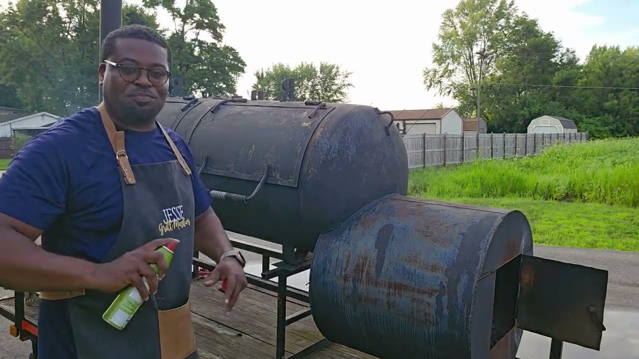 🔥 DEEP CLEAN & SEASONING a 250-Gallon Offset Smoker | Avocado Oil, Elbow Grease & Pit Maintenance