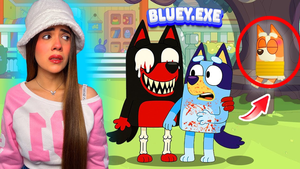 NUNCA desbloquees a BLUEY.EXE en la APLICACIÓN de BLUEY😨 (AHOGÓ a Bluey⚠️) | Ani Cat😻