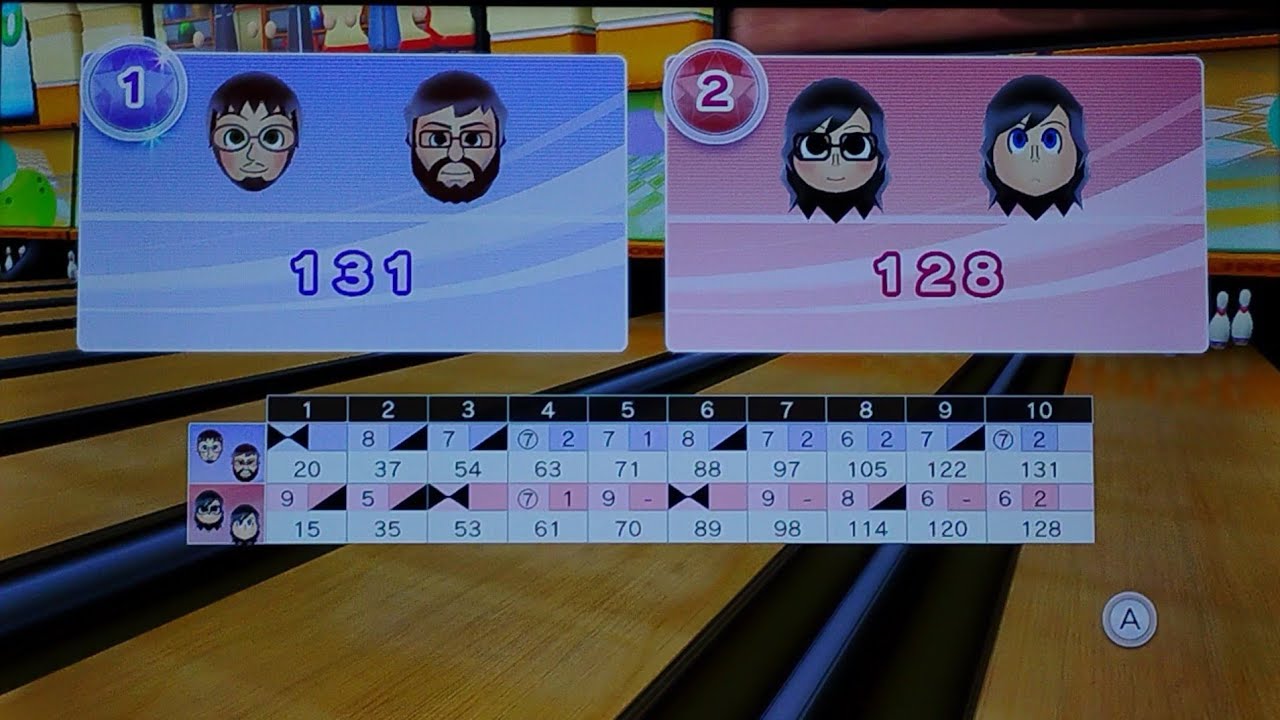 Wii Sports Club 🔟 Pin Standard Bowling 🎳 Game - Boys VS Girls 