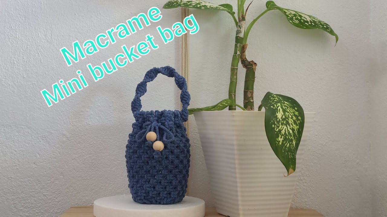 #macrameHow to make Mini bucket bag DIY?