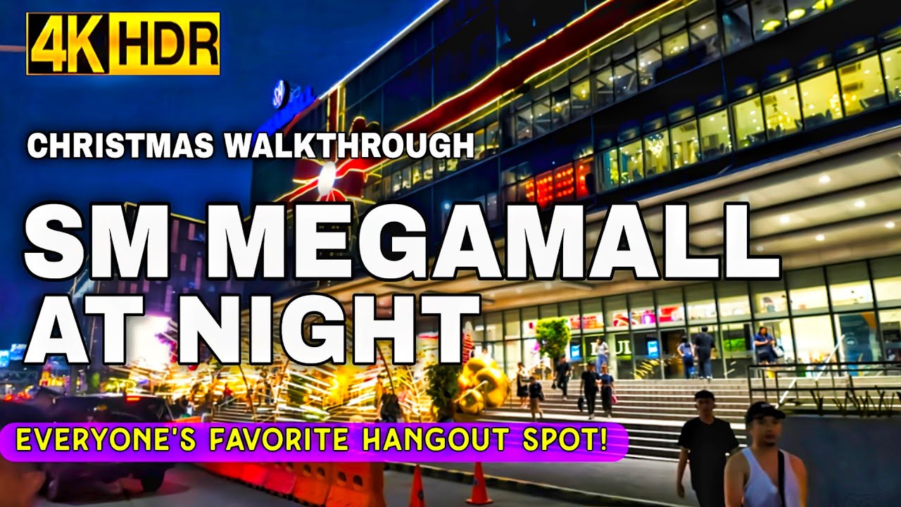 [4K HDR] SM Megamall Christmas Holiday Displays Walking Tour In November | Mandaluyong, Philippines
