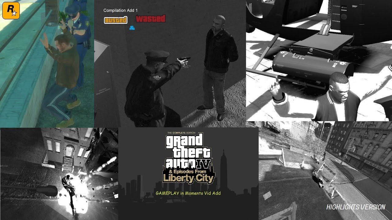 GTA 4 & EFLC GAMEPLAY in Moments - Wasted & Busted Compilation [HD]