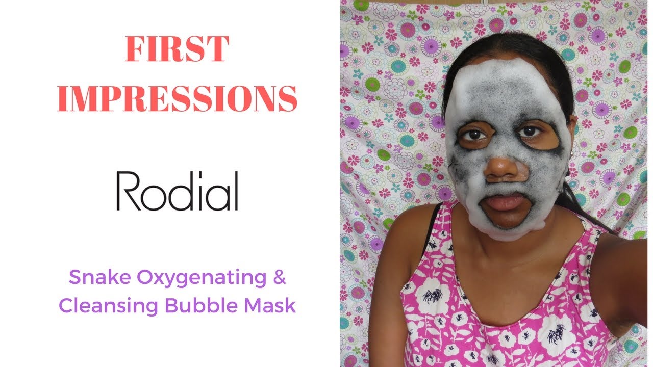 RODIAL SNAKE OXYGENATING & CLEANSING BUBBLE MASK | FIRST IMPRESSIONS