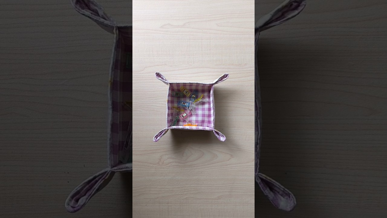 пошаговый мастер-класс по изготовлению подноса из ткани #сделайсам #мастер-класс #ручнаяработа #ш...