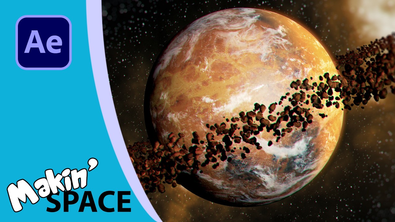 Create Realistic Planetary Rings in After Effects | No Plugins Needed!