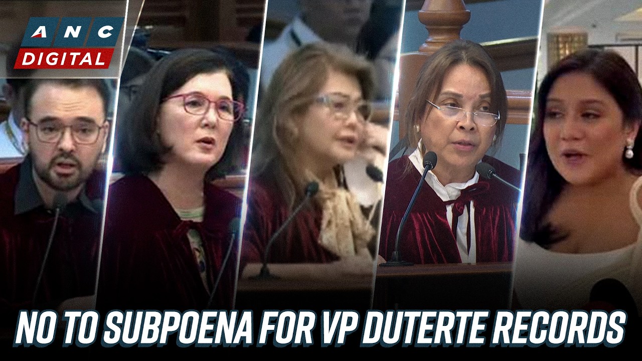 5 senator-judges oppose disclosure of Sara Duterte's tax, bank records | ANC