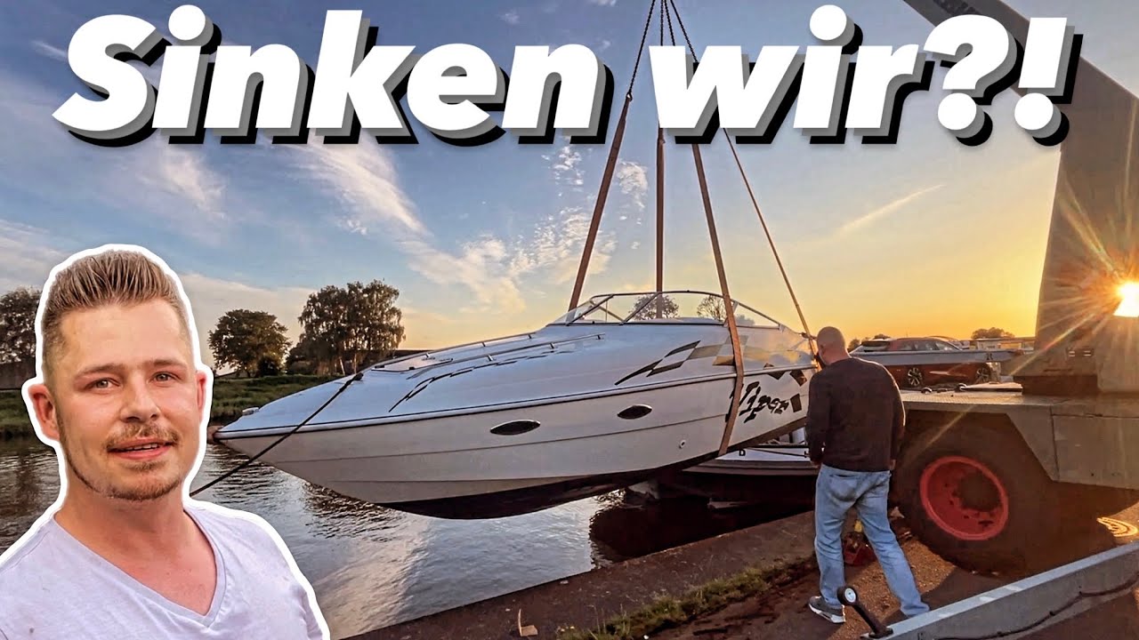Schwimmt das Budget V8 Boot? Moment der Wahrheit!