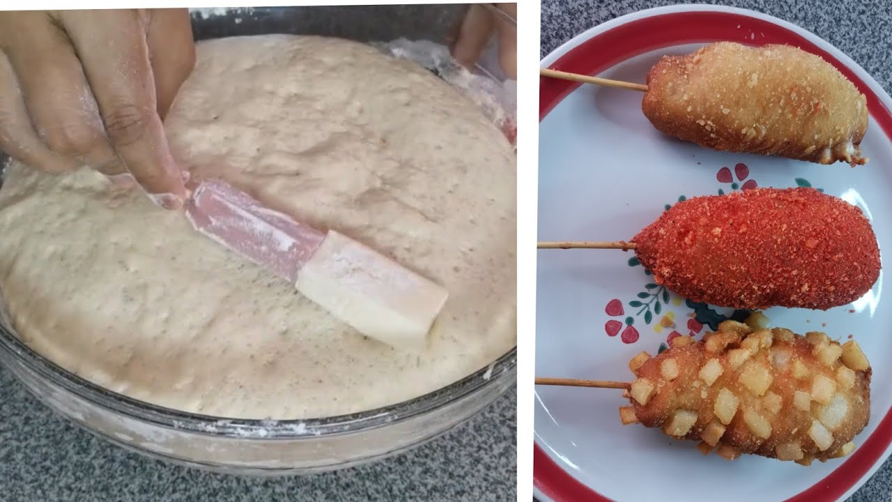 Masa para hacer Banderillas Coreanas super fácil y casera