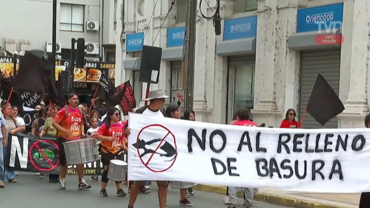Realizan protesta contra relleno sanitario | 24 Horas TVN - Red Maule