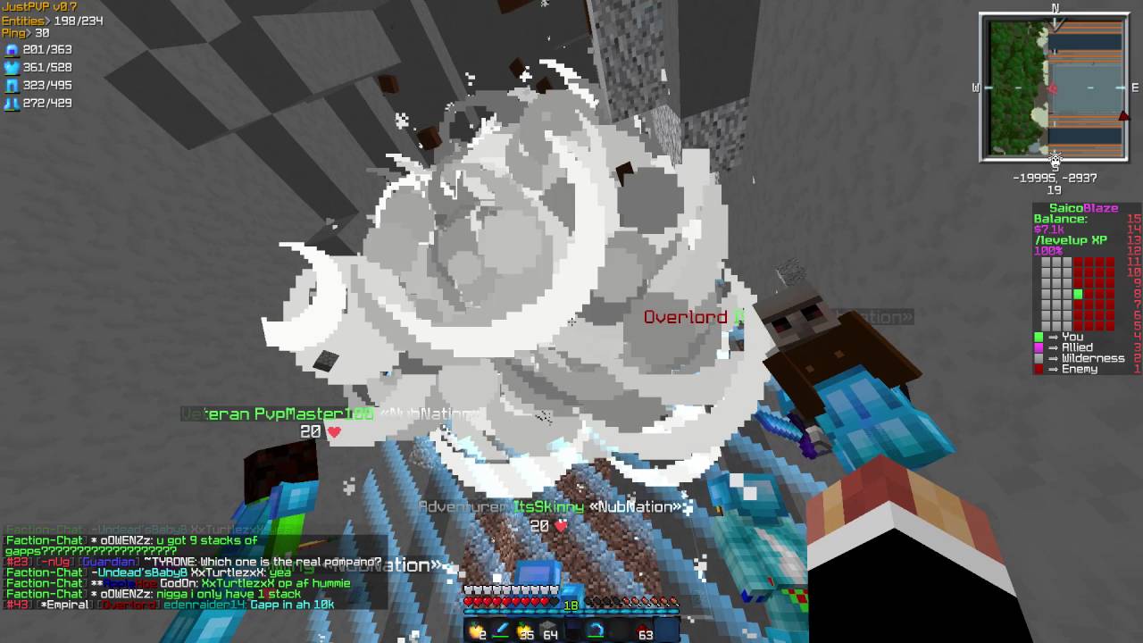 Minecraft Factions SaicoPvP - Ep 30 - Raiding f top 1 on Blaze Realm! 100+ igs spawners