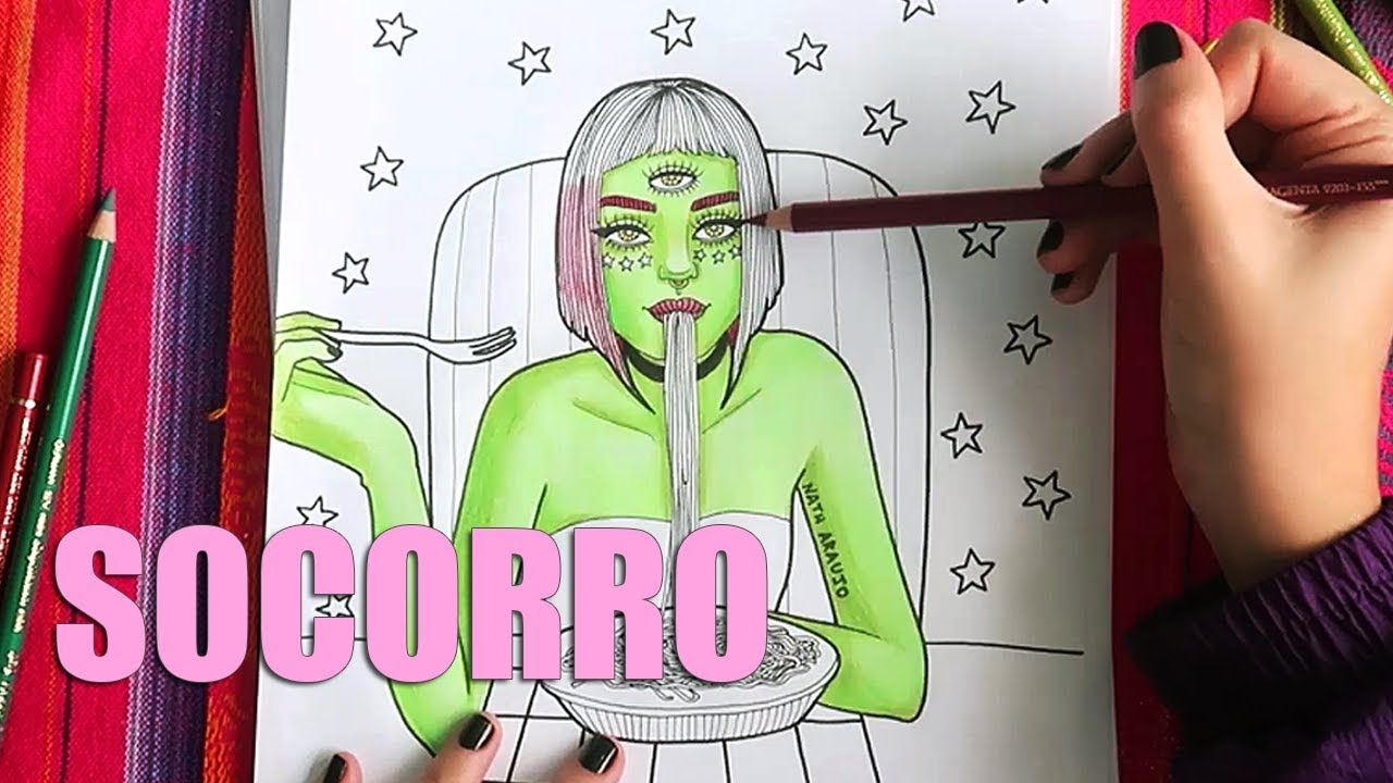PINTANDO COM LÁPIS DE COR | Nath Araújo