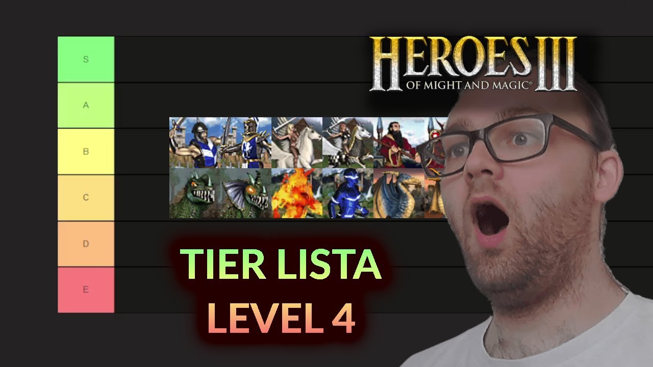 TIER LISTA jednostek 4 POZIOMU w HEROES 3