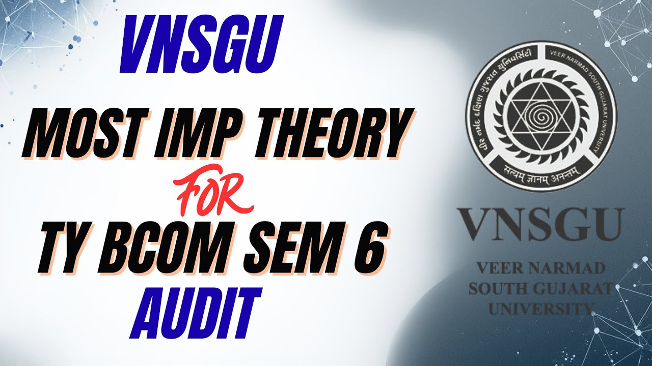 B.Com Sem 6 Aduit | IMP Questions List | E-ABHYASU