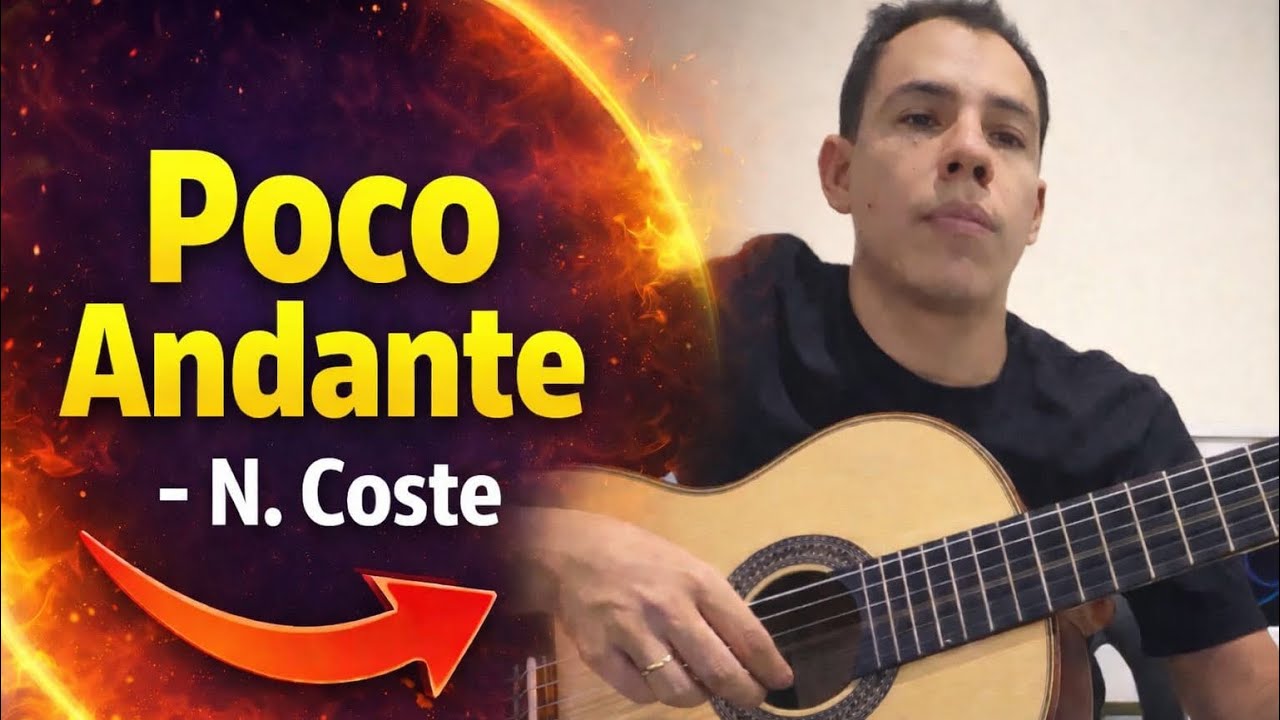 POCO ANDANTE (N. Coste) – Iniciação ao Violão | Gustavo André