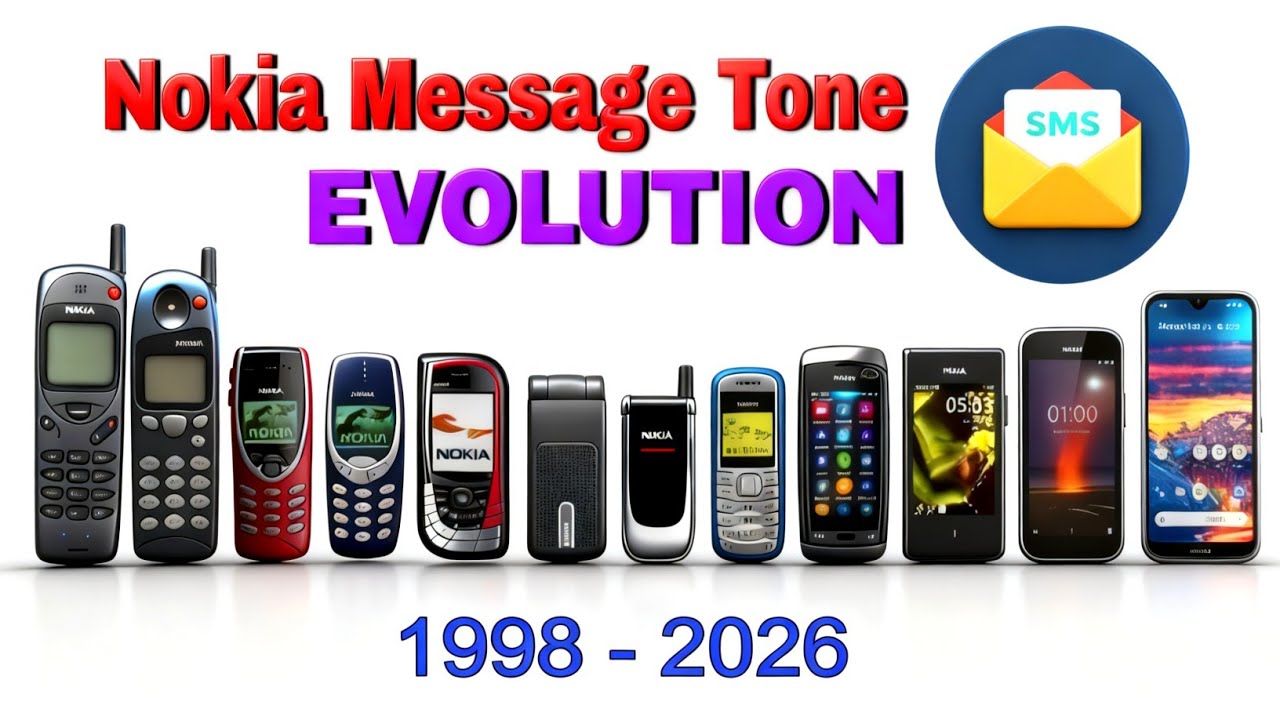Nokia Message Tone Evolution (1998 - 2026) | Evolution of Nokia SMS Tone 